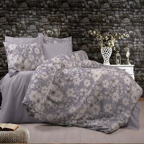 Παπλωματοθήκη Ήρα 426 Grey DimCol Queen Size 220x240cm Βαμβάκι-Πολυέστερ