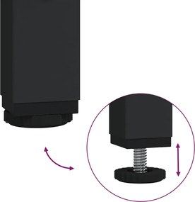 vidaXL Γραφείο Καφέ Δρυς 141x141x75 εκ. από Επεξεργασμένο Ξύλο