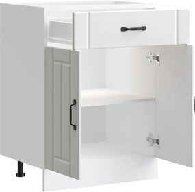 vidaXL ντουλάπι βάσης κουζίνας Lucca Λευκό κατασκευασμένο ξύλο