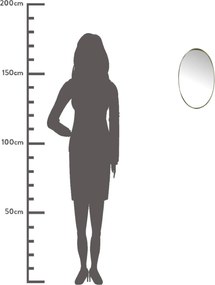 Καθρέπτης ArteLibre Χρυσό Μέταλλο 25.5x3x42.5cm