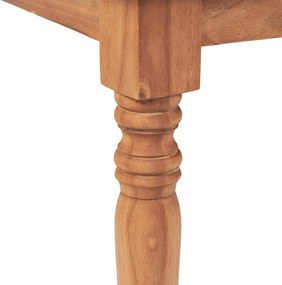 Τραπέζι Batavia 90 x 50 x 45 εκ. από Ξύλο Teak - Καφέ