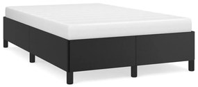 Σκελετός Κρεβατιού Χωρίς Στρώμα Μαύρο 120x190 εκ.Συνθ. Δέρμα