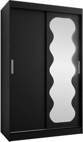 Ντουλάπα Spoti 120 Συρόμενη-Μαύρο
