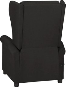 vidaXL Πολυθρόνα Μασάζ Μαύρη Υφασμάτινη