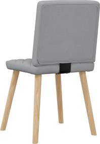 vidaXL Καρέκλες Τραπεζαρίας 4 τεμ Αν. Γκρι Υφασμάτινες