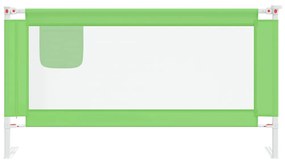 vidaXL Μπάρα Κρεβατιού Προστατευτική Πράσινη 160 x 25 εκ. Υφασμάτινη