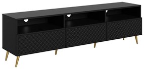Τραπέζι Tv Comfivo K106, Μαύρο, 195x57x42cm, 44 kg | Epipla1.gr