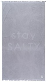 Πετσέτα Θαλάσσης Stay Salty Silver Nef-Nef Beach 90x170cm 100% Βαμβάκι