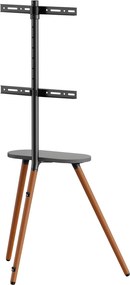BRATECK βάση τηλεόρασης δαπέδου FS28-44F-04, 43-65", έως 35kg, με ράφι