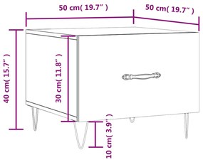 ΤΡΑΠΕΖΑΚΙ ΣΑΛΟΝΙΟΥ ΚΑΦΕ ΔΡΥΣ 50X50X40 ΕΚ. ΕΠΕΞΕΡΓΑΣΜΕΝΟ ΞΥΛΟ 829394