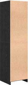 vidaXL Ντουλάπι με ράφι Μαύρη Οξυά 50 x 50 x 200 cm Επεξεργασμένο ξύλο