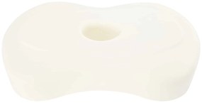 vidaXL Μαξιλάρι με μαξιλάρι Λευκό 55 x 36 x 10 εκ. Πολυεστέρας