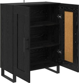 vidaXL Πλαϊνό γραφείο Μαύρη Οξυά 69,5 x 34 x 90 εκ.