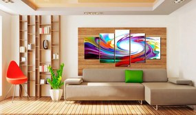Πίνακας - Rainbow - swirl 100x50