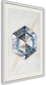 Αφίσα - Marble Composition II - 40x60 - Χρυσό - Με πασπαρτού