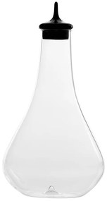 Καράφα Με Πώμα Pirolo PI01502 14,2x31cm 200ml Black-Clear Zafferano Glass
