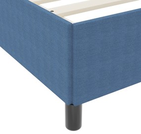 vidaXL Κρεβάτι Μπλε 160x200 εκ Καμπυλωτό Υλικό