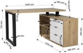 Γωνιακό γραφείο Bodie II