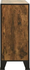 vidaXL Ντουλάπι Αποθήκευσης Ρουστίκ Καφέ 72x36x82 εκ. Μέταλλο / MDF