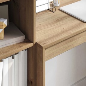 vidaXL Γραφείο Artisan Oak 125,5 x 40 x 127 εκ 2 τμχ.