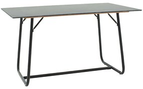 Τραπέζι Revello 101-000075 150x90x75cm Marble Black Stone,Metal