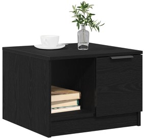 vidaXL Τραπέζι καφέ Μαύρο Δρυς 50x50x36 εκ Επεξεργασμένου Ξύλου