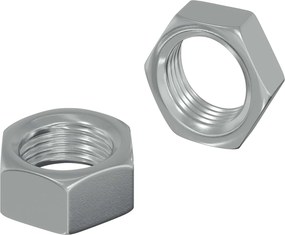 vidaXL Εξάγωνο Παξιμάδι 2 pcs Ασημί M6 Μέταλλο