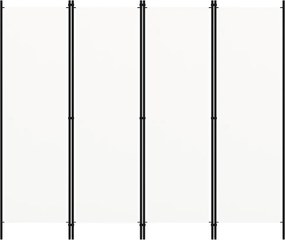 vidaXL Διαχωριστικό Δωματίου με 4 Πάνελ Λευκό 200 x 180 εκ.