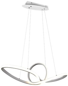 Sansa Μοντέρνο Κρεμαστό Φωτιστικό με Ενσωματωμένο LED σε Λευκό Χρώμα Trio Lighting R32751131