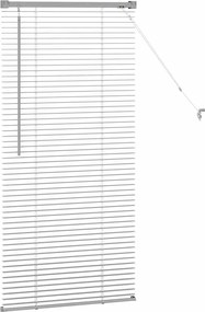 vidaXL Βενετσιάνικες Ρόδες Ασημί 130 x 60 εκ Αλουμίνιο