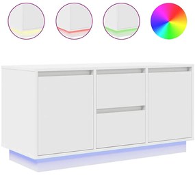 ντουλάπι τηλεόρασης vidaXL με φώτα LED Λευκό 100x41x50 cm