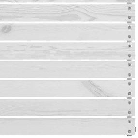 vidaXL Καναπέδες Κήπου Μεσαίοι 4 τεμ. Λευκοί από Μασίφ Ξύλο Πεύκου