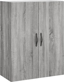 vidaXL Ντουλάπι Γκρι Sonoma 69,5 x 34 x 180 εκ. Επεξεργασμένο Ξύλο