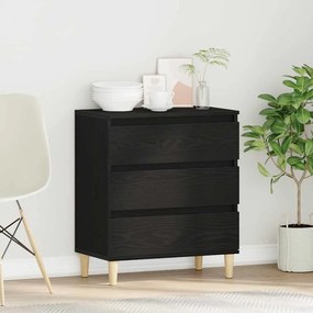 vidaXL Μπουφές Μαύρη Οξυά 60 x 35 x 70 cm Επεξεργασμένο ξύλο