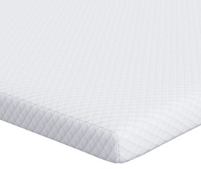 vidaXL Στρώματα Λευκό 80 x 200 cm 100% ύφασμα πολυεστέρα με τζακάρ