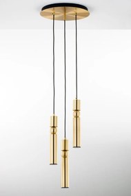 Κρεμαστό Φωτιστικό Alas Φ30cm Χρυσό