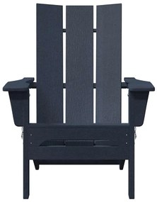 vidaXL Έπιπλα Χαλάρωσης Κήπου 2 pcs Ναυτικό μπλε 74.5 x 80.5 x 90 εκ.