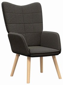 vidaXL Χαλαρωτική Πολυθρόνα Σκούρο γκρι 62 x 67 x 95.5 εκ ύφασμα