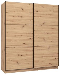 Ντουλάπα Sierra 180 Artisan Oak 180x62.5x210 εκ. 179x62.5x210 εκ.