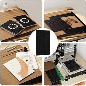 vidaXL Διακοσμητικά Πάνελ 50 τμχ. Μαύρη Οξυά 40 x 60 x 0.27 εκ