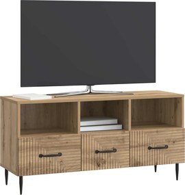 vidaXL Ντουλάπι TV Artisan Δρυς 102 x 34,5 x 50 εκ. Επεξεργασμένο Ξύλο