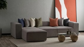 Stewehome Γωνιακός καναπές με ριγέ μοτίβο