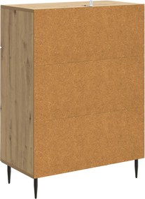 vidaXL Πλαϊνό γραφείο Artisan Δρυς 66 x 34,5 x 89,5 εκ