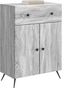 vidaXL Πλαϊνό γραφείο Γκρι Sonoma 66 x 34,5 x 90 εκ Επεξεργασμένο Ξύλο