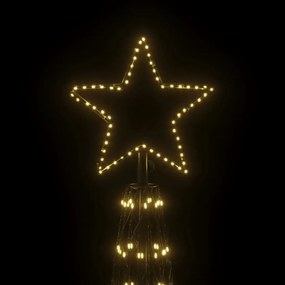 vidaXL Χριστουγεννιάτικο Δέντρο Κώνος 3000 LED Θερμό Λευκό 230x800 εκ.
