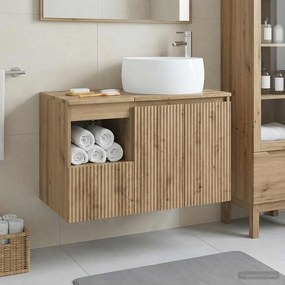 vidaXL Σετ Επίπλων Μπάνιου 2 τμχ. Artisan Δρυς Επεξεργασμένο Ξύλο