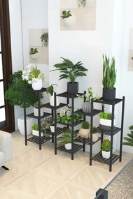 Stewehome Μεταλλική διακοσμητική βάση γλαστρών με 5 ράφια και ύψος
