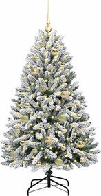 vidaXL Τεχνητό Χριστουγεννιάτικο Δέντρο 120 cm 150 LED Θερμό λευκό