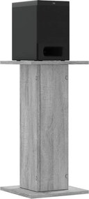 vidaXL Βάσεις Ηχείων 2 Τεμ. Γκρι Sonoma 30x30x60εκ. Επεξεργασμένο Ξύλο