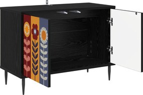 vidaXL Ντουλάπι TV ESSEN 69 x 33 x 50,5 εκ. Μαύρη Δρυς